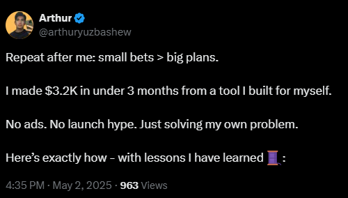 Arthur tweet